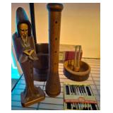 Wooden Items and Nutcracker Set