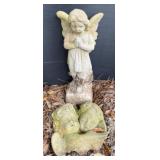 Outdoor Angel Statues, 20in and Smaller