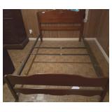 Wood Headboard and Footboard with Rail System