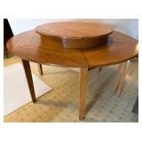 Wood Dining Table with Lazy Susan Top, 60ï¿½36