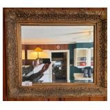 Rectangular Mirror in Ornate Gilded Frame