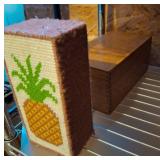 Wood Recipe Box and Pineapple Yarn Holder