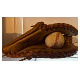 Rawlings Trapper Model Baseball Glove & Ball