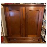 Wood Wardrobe Cabinet With Drawer
