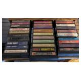 Cassette Tapes with Wooden Holder