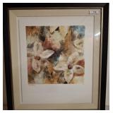 Framed Floral Print with Certificate, 31ï¿½35