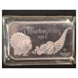 1972 .999 Fine Silver One-Ounce Bar