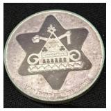 1979 Israel 100 Lirot Hanukkah Silver Coin