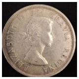 1958 Canadian Silver Dollar Coin
