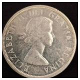 1962 Canadian Silver Dollar Coin