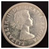 1963 Canadian Silver Dollar Coin