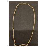 10K Gold Rope Necklace, 2.7 Grams