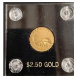 1908 $2.50 Gold Coin in Protective Case