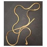 14K Gold Italy Snake Chain Necklace