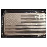 10 oz .999 Fine Silver Bar with Flag Design