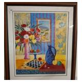 Framed Floral and Still Life Print by J. Picot
