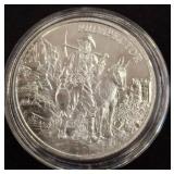 Silver Round Featuring Prospector Design
