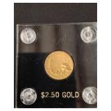 $2.50 Gold Coin in Protective Case
