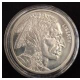 1 Oz .999 Fine Silver Buffalo Round
