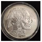 Buffalo Design 1 Troy Oz .999 Fine Silver Round