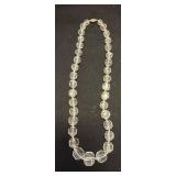 14KWG Clasp Hand-Cut Crystal Bead Necklace