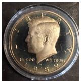 1989-S Kennedy Half Dollar in Protective Case