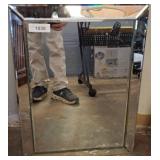 Beveled Rectangular Wall Mirror, 18x24in