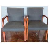 Upholstered Wood Frame Office Chairs