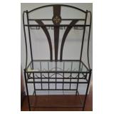 Metal and Glass Bakerï¿½s Rack 31x16x59 Inches