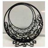 Wrought Iron Circular Wine Rack