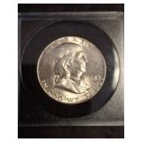 1952 Franklin Half Dollar in Protective Case
