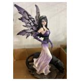 Figurine: Fairy With Panther on Decorative Base