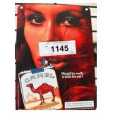Camel Cigarettes Metal Advertisement Sign