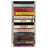 12 Music Cassette Tapes with Case