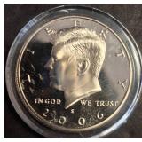 2006 Kennedy Half Dollar Proof Coin