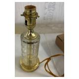 Glass and Brass Lamp Base