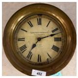 Panama Pacific Steamship Brass Wall Clock