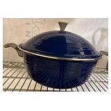 Fiesta Blue Cast Iron Dutch Oven With Lid