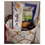 Spa Gift Basket with Dr Tealï¿½s and Body Care