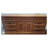 Stanley Furniture Wood Dresser, 74x18x34