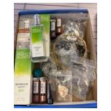 Box Lot: Jewelry, Perfume, and Cosmetics