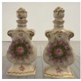 Hand-Painted Fine China Decanters