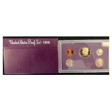 1986 U.S. Mint Proof Coin Set in Case