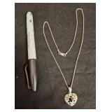 Sterling Silver Heart Pendant with Chain