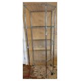 72-Inch Chrome Wire Storage Rack on Casters