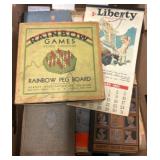 Box Lot: Vintage Books and 1937 Liberty Calendar