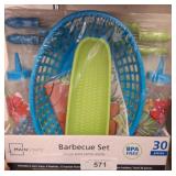 Mainstays 30-Piece Barbecue Set BPA-Free
