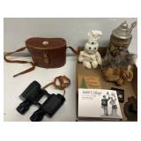 Collectibles and Binoculars with Case
