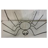 Black Metal Spider-Shaped Garden Decoration