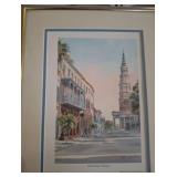 Framed Dock Street Theatre Art Print